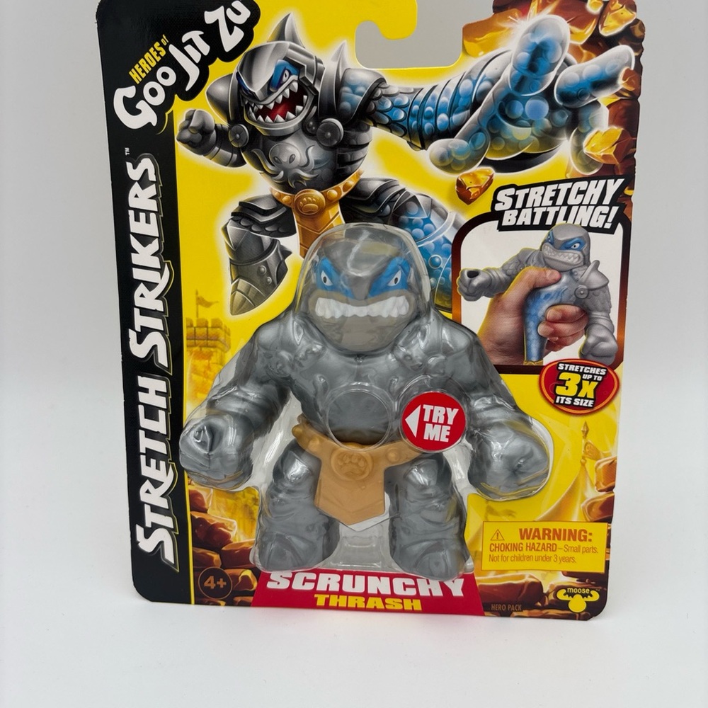 Stretch Strikers Scrunchy Thrash - Silver and Tan‎